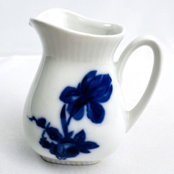 Eschenbach Bavaria Sugar & Creamer Set Blue Floral Porcelain Vintage Germany - Picture 9 of 12